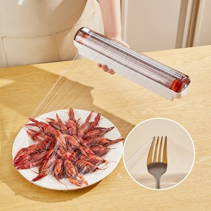 Découpeur de film alimentaire à ventouse pour cuisine, outil indispensable pour couper le film alimentaire et la papier d'aluminium, avec support de rangement - Product Image 5