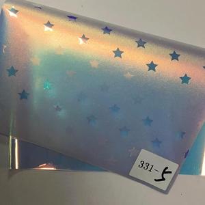 Iridescent PVC Holographic Fabric <strong>Waterproof</strong> <strong>Materials</strong> for Woman's Handbags Upholstery Furniture Decorative Craft Bedding Use - Product Image 3