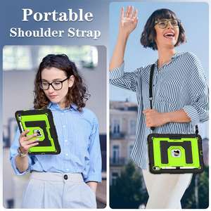 Funda Protectora Plana de Silicona para PC con Soporte <span class=keywords><strong>Invisible</strong></span> Plegable para iPad 10.ª Generación con Correa de Hombro de Nailon - Product Image 5