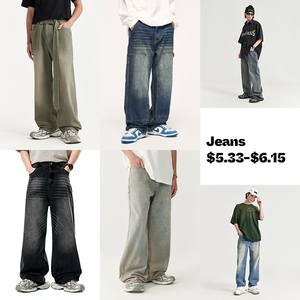 Quickshow Chứng Khoán Trên Bán Thời Trang Người Đàn Ông <span class=keywords><strong>S</strong></span> Quần Áo Đường Phố Mặc Trống Áo Phông Tùy Chỉnh In Và Thiết Kế Quần Jean Quần - Product Image 3