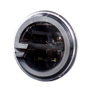 Feux avant LED 7 pouces avec feux de position blancs pour <span class=keywords><strong>Jeep</strong></span> <span class=keywords><strong>Wrangler</strong></span> JK <span class=keywords><strong>4</strong></span> <span class=keywords><strong>portes</strong></span> Unlimited / CJ-8 Scrambler, clignotants pour <span class=keywords><strong>Jeep</strong></span> - Product Image 3