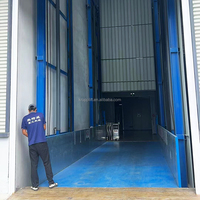 Elevador de Carga Hidráulico Vertical para Almacén, Personalizado para -HT 2-10 Toneladas, con Control Remoto Eléctrico y Riel Guía