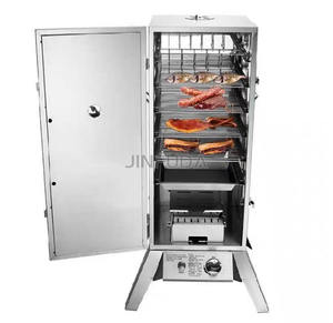 Four à fumée en acier inoxydable Fumoir commercial Gaz Machine à fumer la viande de poisson - Product Image 4