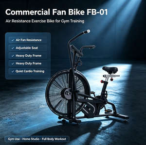 Vélo d'exercice à résistance par air, cadre en acier réglable, pour usage domestique, unisexe, vélo de cyclisme d'intérieur - Product Image 4