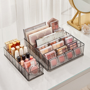 Cosmetic Storage Box <b>Plastic</b> Divided Shelves For Lipstick Nail Polish Eyeshadow Makeup Organizer <b>Drawer</b> Rack - Product Image 2