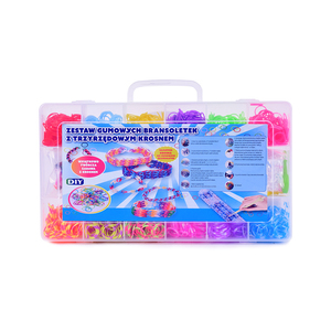 Hot Selling Custom Rubber Bands Bracelet Making Kit Multicolor Rubber Bands Clips <b>Beads</b> Bells Pendant DIY Bracelet <b>Set</b> - Product Image 6