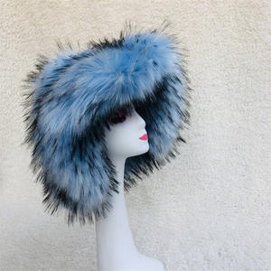 Topi Musim Dingin Wanita FF4913, Topi Bulu Halus Lembut Hangat, Topi Bucket Bulu Imitasi - Product Image 3