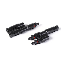 Conector de Ramificación Tipo H Compatible con MC.4, Conexión Paralela de 1 a 3, Divisor de Panel Solar M/FFF F/MMM para Sistema Fotovoltaico