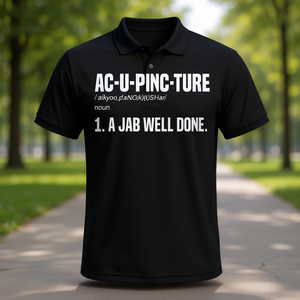Acupuncture Healing Medicine Definition <b>T</b>-<b>Shirt</b> Adult Short Sleeve Cotton Funny Promotional All Seasons Solid Turn Down <b>Collar</b> - Product Image 3