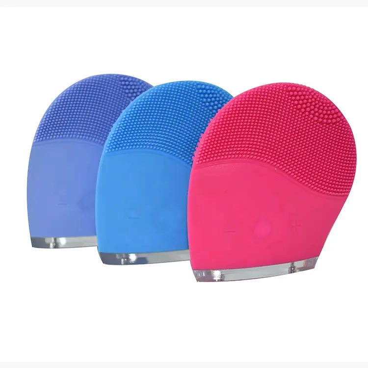 New portable large double-sided brush head skin care deep cleansing silicone facial cleanser