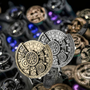 Mini dés polyédriques en métal gravés, durables, anti-stress, pour les doigts, pour les jeux de rôle et les divertissements familiaux - Product Image 3