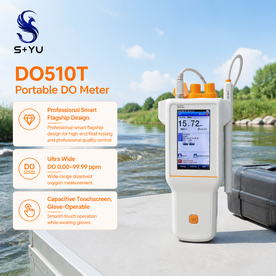SYU DO510T Professional Smart Flagship Touch Screen 0.00-99.99 Ppm DO ...