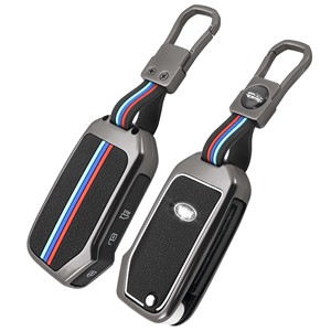 Housse de clé de voiture en alliage de Zinc DM pour <span class=keywords><strong>Kia</strong></span> <span class=keywords><strong>Sportage</strong></span> Ceed Sorento Cerato Forte KX3 K5 2017 2018 2019 <span class=keywords><strong>porte</strong></span>-clés de voiture à distance - Product Image 1