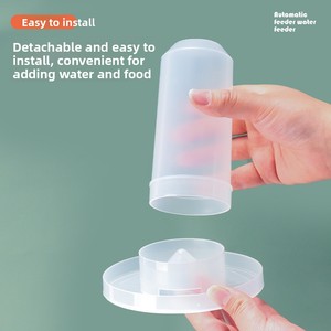 Comedero y Bebedero Automático para Aves, Diseño Redondo para <span class=keywords><strong>Palomas</strong></span> y Periquitos, Bebedero para Pollos, Caja <span class=keywords><strong>de</strong></span> Alimentación, Bandeja para Comida - Product Image 1