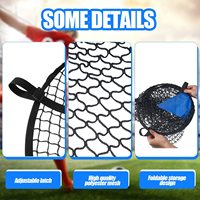 But de football pliable en polyester pour l'entraînement, améliore la précision, filet circulaire de football