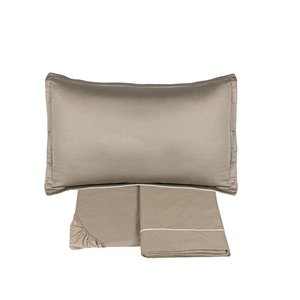 Juego de Ropa de Cama de Lujo FAZZINI Queen Size FZDEASHEETSKUSA-73 Color Blanco Piedra, Hecho en Italia - Product Image 2