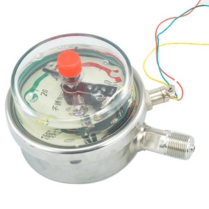 YNXC-100 yağ dolu elektrik temas basınç göstergesi şok dayanıklı ve alt bağlantı ile manyetik destekli - Product Image 2