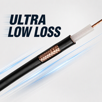 Cable Coaxial RG11 de Fábrica ELESUN, 75 Ohmios, Baja Pérdida, Cable Troncal para CATV, Satélite y CCTV, Revestimiento de PVC/LSZH