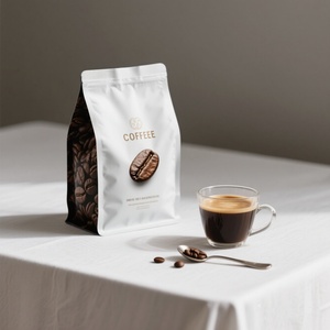 Bolsa de Café con Fondo Plano y Válvula, Personalizada, Impresa, Biodegradable, de PLA, con Refuerzo Lateral, de 250g, 340g, 500g, de Plástico Mylar - Product Image 3