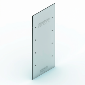 Panneau latéral en verre 40x100 mm, épaisseur 10 mm, verre trempé extra clair pour armoires murales et autoportantes - Product Image 1
