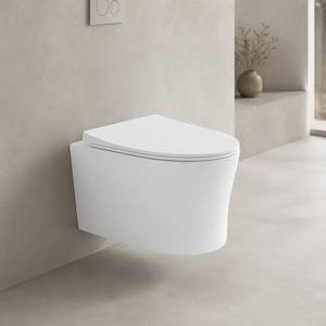 <span class=keywords><strong>WC</strong></span> en céramique sans rebord avec réservoir encastré, économie d'espace, <span class=keywords><strong>chasse</strong></span> d'eau siphonique haute efficacité pour projets résidentiels et hôteliers de luxe - Product Image 2