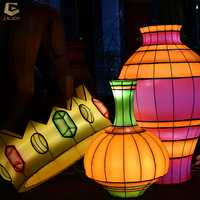Lanterne en tissu en forme de lampe LFS-13 Aladdin-Décoration extérieure pour le parc à thème et le festival Arabian Nights