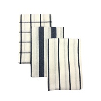Factory Direct Sale 100% Cotton Kitchen Tea Towel 60x40cm Checked Washable