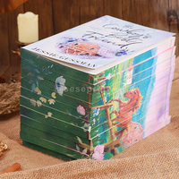 Libro de Cuentos Personalizado a Todo Color con Tapa Blanda, Impresión en Papel Offset, Juego de Libros con Patrón de Borde Continuo