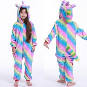 Ensemble de <span class=keywords><strong>pyjama</strong></span> d'hiver adapté pour hommes et femmes <span class=keywords><strong>Licorne</strong></span> Cartoon pour filles et enfants - Product Image 6