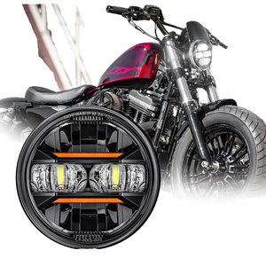 Faro LED de 5-3/4 5,75 \ "para Custom Sportster Iron 883 Dyna Street <span class=keywords><strong>Bob</strong></span> Super Wide Glide Low Rider Night Train Softail Deuce - Product Image 4
