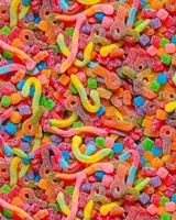 Groothandel op maat gemaakte private label halal bulk zachte snoepjes gummy snoep fabrikanten fruit smaak balletjes hartvormige patronen zak