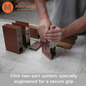 Gỗ nhìn nhôm Batten hệ thống cho bên ngoài ốp | matrixtion - Product Image 4