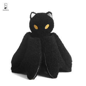 Halloween Festival Broderie Chauve-Souris Noire Coussin Oreiller En Peluche Dessin Animé Jouet Décor À La Maison Oreillers - Product Image 3