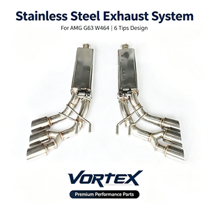 Vortex SS304 Stainless 6-Tip Valvetronic Exhaust For Benz AMG G63 W464 Direct OEM Bolt-On <b>Kit</b> - Product Image 1