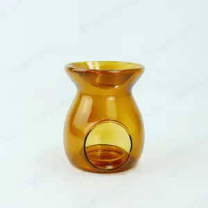 Glas Wierookbrander Amber Wax Melt Brander Voor T Licht Kaars Houder