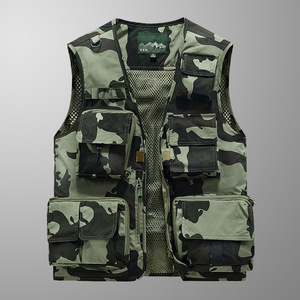 Chaleco de bolsillo de carga de alta calidad, chalecos y chaquetas sin mangas para hombre, chaqueta utilitaria personalizada - Product Image 6