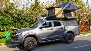 Popup Car <b>Tent</b> SUV Top Mounted Roof Sleeping Camping <b>Tents</b> Rooftop New Arrival Automatic Opening Aluminium Hard POER Truck Canop - Product Image 4