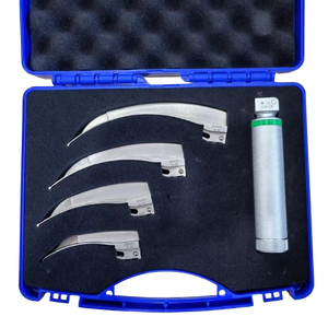 Haiye y tế HP loạt sợi quang laryngoscope Bộ Macintosh với xử lý laryngoscope setwith LED ánh sáng Miller laryngoscope - Product Image 5