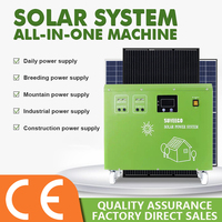 Systèmes d'énergie solaire SUYEEGO 300w 500w 700w 1000w Onduleur à onde sinusoïdale pure Protection à six cœurs Système d'énergie solaire domestique
