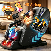 Fauteuil de massage L25max 135cm SL Rail avec airbags corps entier, zéro gravité, luxe, pour usage domestique et commercial