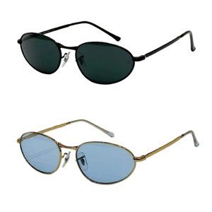 Gafas de Sol de Moda al por Mayor Personalizadas para Mujer, Gafas de Sol de Conducción con Diseño Italiano, Gafas de Sol de Lujo de Metal para Hombre de Alta Calidad - Product Image 1