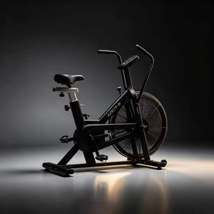Vélo de cardio d'intérieur commercial à résistance par ventilateur, vélo d'exercice avec pales en aluminium, équipement de fitness pour salle de sport - Product Image 6