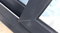 Venta caliente de alta calidad Upvc/PVC Hurricane Impact Sliding Windows para Office