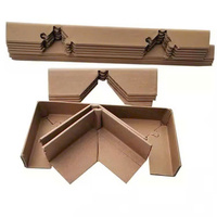 Protections d'angle en carton ondulé en papier kraft à 90 degrés, conception personnalisée