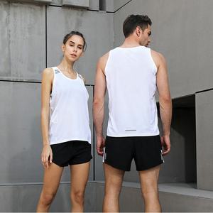 العرف الرجال والنساء سريعة الجافة عاكسة تشغيل القميص صدرة للجري عداء القميص الجري قميص بدون أكمام - Product Image 3