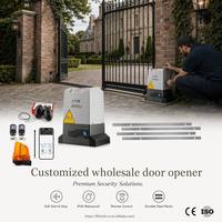 FUBEI - Motor Eléctrico Automático para Puerta Corredera de 800 kg y 370 W, Motor para Puerta Corredera con Control por WiFi, Kit de Abrepuertas para Villa