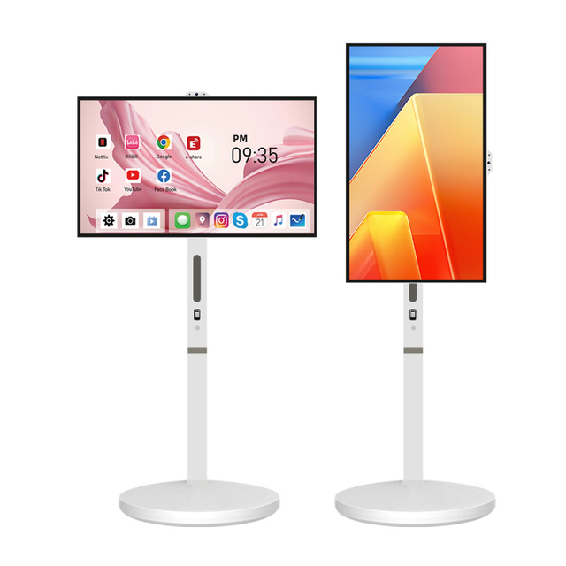 VETO 32 Inches Smart Portable Tv Android LCD Display Vendors Indoor Wireless Movable Build in 1300W Camera Wholesale Supplier