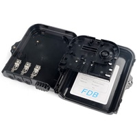 Boîtier de distribution fibre optique FTTH 8 cœurs CTO noir NAP avec répartiteur PLC 1x8 ODP OTB FAT FDB