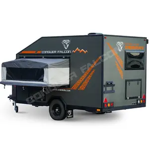 Caravana estándar australiana de fábrica, caravana de viaje, caravana de Camping, remolque emergente en venta