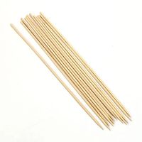Bâtonnets en bambou biodégradables de qualité alimentaire, résistants à la chaleur, longueur 12-50 cm, écologiques, couleur naturelle, brochettes en bambou